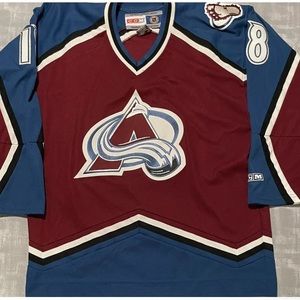 Vintage CCM NHL Colorado Avalanche Alex Tanguay Hockey Jersey.